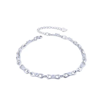 18 Cm Wholesale Bracelet Female Jewelry Sterling Silver Zircon Simple Bracelet Female Korean Fashion Bow Tie Hand Accessories
18 Cm Wholesale Bracelet Female Jewelry Sterling Silver Zircon Simple Bracelet Female Korean Fashion Bow Tie Hand Accessories