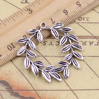 4pcs/lot Charms olive branch wreath 41x36mm Tibetan Silver Color Pendants Antique Jewelry Making DIY Handmade Craft for Necklace
4pcs/lot Charms olive branch wreath 41x36mm Tibetan Silver Color Pendants Antique Jewelry Making DIY Handmade Craft for Necklace