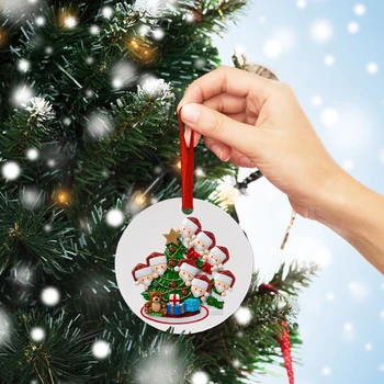 2020 Quarantine Stay Home Family Of 3 Personalized Christmas Tree Ornament Round Bear Series (2-9 Heads) Christmas Pendant
2020 Quarantine Stay Home Family Of 3 Personalized Christmas Tree Ornament Round Bear Series (2-9 Heads) Christmas Pendant
