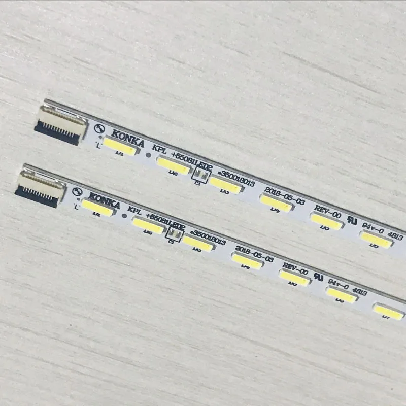 2pcs x 55 inch KPL+550B1LED2 Backlight Strips for Konka TV LED55M5580AF LED55F5570NF 55G5000 LED55F5510PF 56-LEDs 613mm
2pcs x 55 inch KPL+550B1LED2 Backlight Strips for Konka TV LED55M5580AF LED55F5570NF 55G5000 LED55F5510PF 56-LEDs 613mm