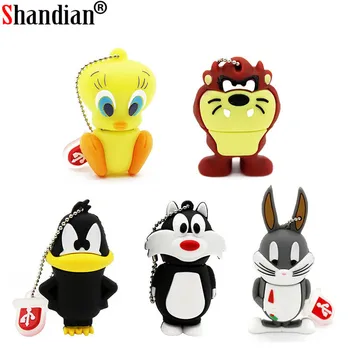 SHANDIAN Cartoon looney tunes usb flash drive 64gb 32g 16gb 4gb memory stick pendrive bugs bunny daffy duck pen drive cle usb2.0 
SHANDIAN Cartoon looney tunes usb flash drive 64gb 32g 16gb 4gb memory stick pendrive bugs bunny daffy duck pen drive cle usb2.0