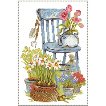 Garden chair patterns Counted Cross Stitch 11CT 14CT 18CT DIY Chinese Cross Stitch Kits Embroidery Needlework Sets
Garden chair patterns Counted Cross Stitch 11CT 14CT 18CT DIY Chinese Cross Stitch Kits Embroidery Needlework Sets