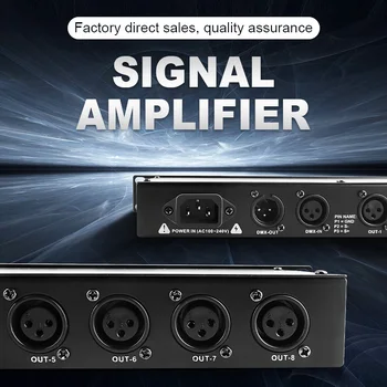 8 channel signal amplifier DMX Splitter DMX512 Light Stage Light Signal Amplifier Splitter 8 Way DMX Distributor
8 channel signal amplifier DMX Splitter DMX512 Light Stage Light Signal Amplifier Splitter 8 Way DMX Distributor