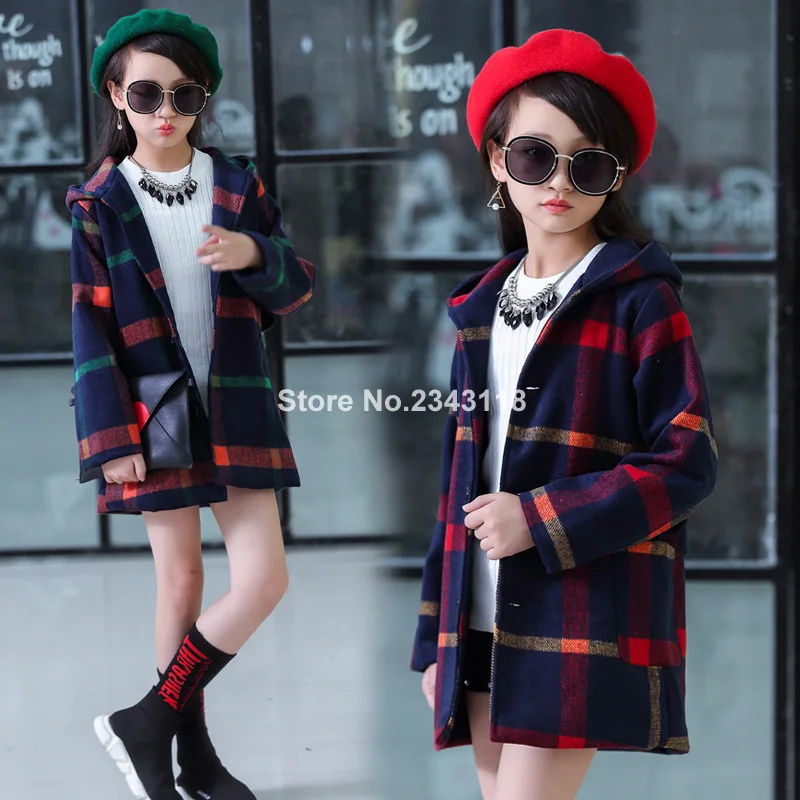 2019Girl's The Spring and Autumn Period and The Type of Grid Cloth Coat Children Fall Hooded Windbreaker 4-12 Ages
2019Girl's The Spring and Autumn Period and The Type of Grid Cloth Coat Children Fall Hooded Windbreaker 4-12 Ages
