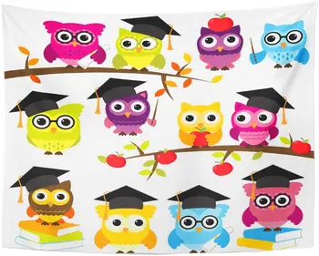 Tapestry Graduate Collection of School Graduation Owls Teacher Math Tapestries Wall Hanging for Living Room Bedroom Dorm
Tapestry Graduate Collection of School Graduation Owls Teacher Math Tapestries Wall Hanging for Living Room Bedroom Dorm