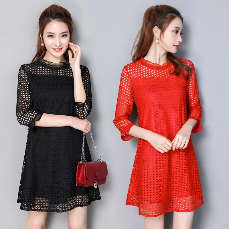 2018 Spring Clothing New Style Korean-style Large Size Dress Plaid Hollow out Fat Mm Loose-Fit Slimming Dress
2018 Spring Clothing New Style Korean-style Large Size Dress Plaid Hollow out Fat Mm Loose-Fit Slimming Dress