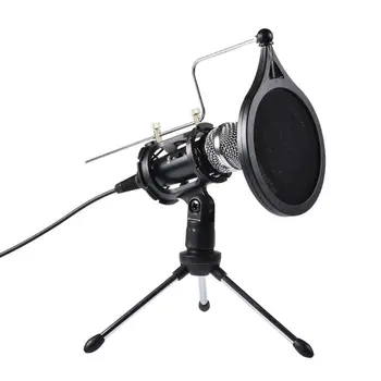 1Set USB Computer Microphone Phone Condenser Mic Stand for Broadcast Interview
1Set USB Computer Microphone Phone Condenser Mic Stand for Broadcast Interview