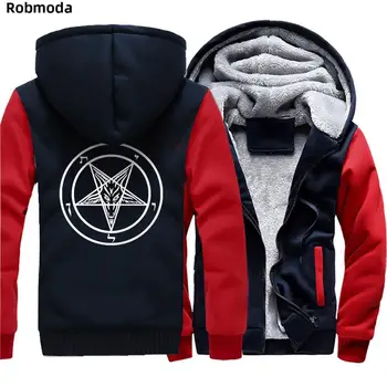 Pentagram Gothic Occult Satan men Raglan zipper hooded Sweatshirt Winter thickening Plus velvet Warm and comfortable hoodies man
Pentagram Gothic Occult Satan men Raglan zipper hooded Sweatshirt Winter thickening Plus velvet Warm and comfortable hoodies man