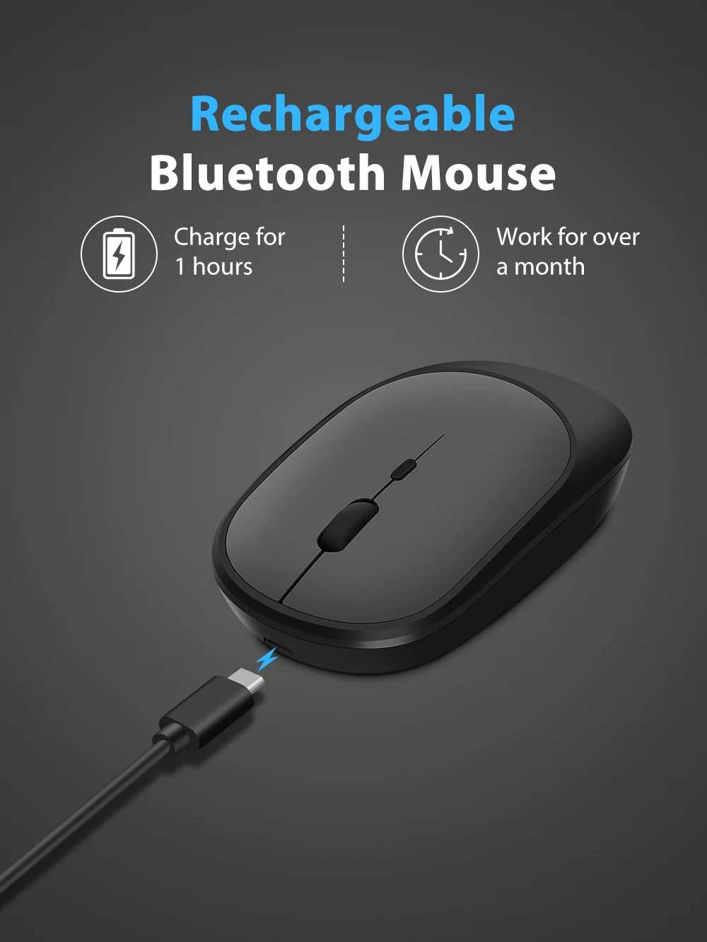 ratn-inalmbrico-por-bluetooth-para-macbook-pc-ipad-ordenador-recargable-por-modos-duales-bluetooth-40--ratn-usb-con-3-dpi-ajustables-moviles-y-tabletas-mas-baratos