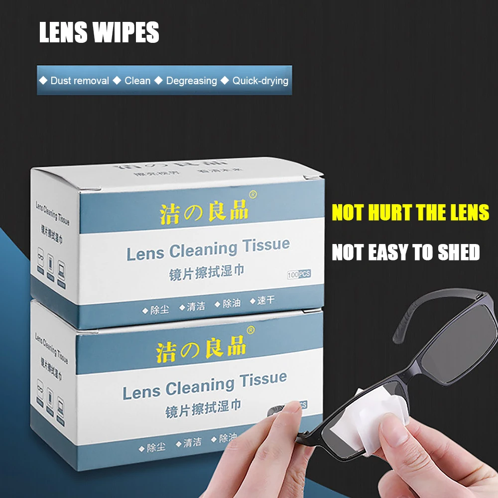 100PCS Glasses Cleaner Cloth Disposable Paper Wet Wipes Portable Lens Phone Computer Screen Cleaning Tissue Cloth Wiping Tool
100PCS Glasses Cleaner Cloth Disposable Paper Wet Wipes Portable Lens Phone Computer Screen Cleaning Tissue Cloth Wiping Tool