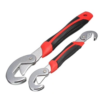 Set of 2 Adjustable Wrench Set With 2 Size 215mm, 280mm Snap'N Grip Adjustable Multi-function Universal Rapid
Set of 2 Adjustable Wrench Set With 2 Size 215mm, 280mm Snap'N Grip Adjustable Multi-function Universal Rapid