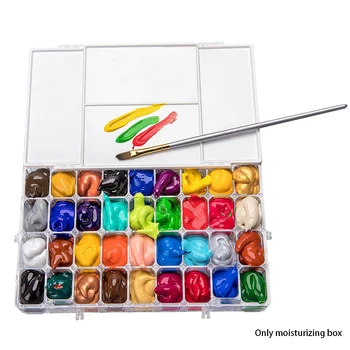 Empty Pigment DIY Painting Tools Solid Arts Mixing Students Gift Travel Portable Watercolor Palette Box Leakproof Storage Tray
Empty Pigment DIY Painting Tools Solid Arts Mixing Students Gift Travel Portable Watercolor Palette Box Leakproof Storage Tray