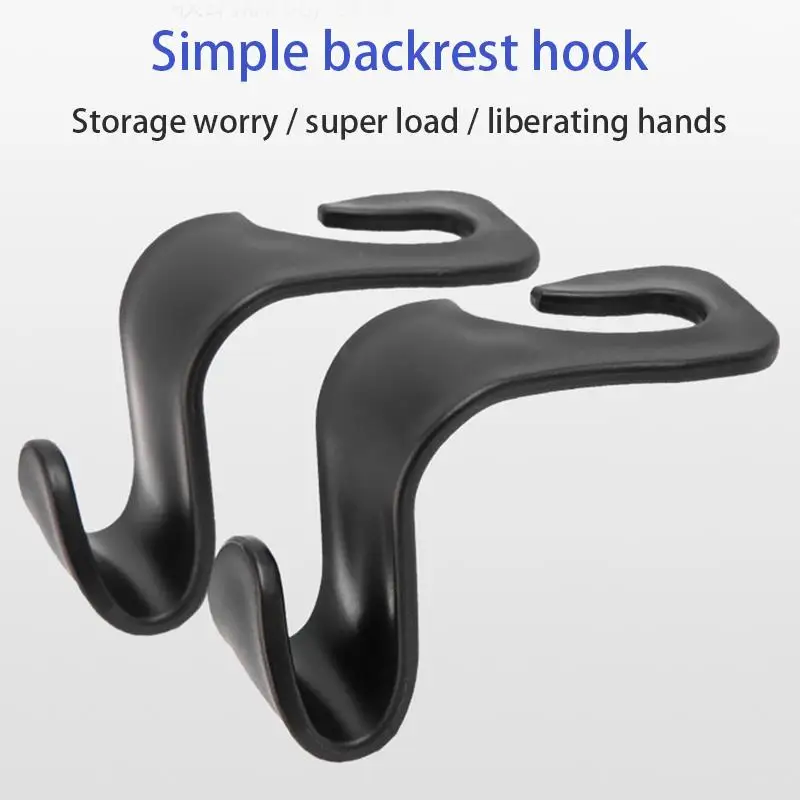 

AOZBZ Car Organizer Storage Holder for Shopping Bag Car Seat Back Hook for Bags Vehicle Hidden Headrest Hanger Clips