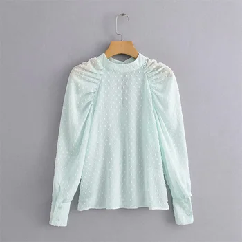 Za women's 2019 autumn new stand collar puffy long sleeve shirt texture translucent Tulle loose bottomed shirt 03510230423
Za women's 2019 autumn new stand collar puffy long sleeve shirt texture translucent Tulle loose bottomed shirt 03510230423
