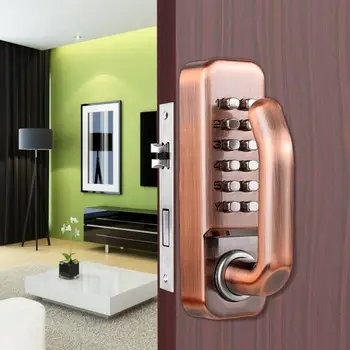 Keypad Doorlock Mechanical Smart Digital Push Button Door Lock Home Keypad Keyless Code Password
Keypad Doorlock Mechanical Smart Digital Push Button Door Lock Home Keypad Keyless Code Password