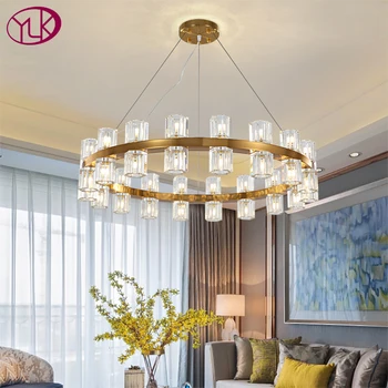 Modern crystal chandelier for living room round home decoration lighting fixture gold hanging lamp led cristal lustres
Modern crystal chandelier for living room round home decoration lighting fixture gold hanging lamp led cristal lustres