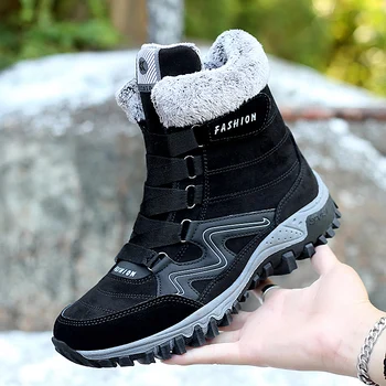Men Cotton-padded Shoes Non-slip Waterproof Snow Boots Winter Ankle Keep Warm Sport Shoes Outdoor Comfortable Walking Shoes 2019 
Men Cotton-padded Shoes Non-slip Waterproof Snow Boots Winter Ankle Keep Warm Sport Shoes Outdoor Comfortable Walking Shoes 2019