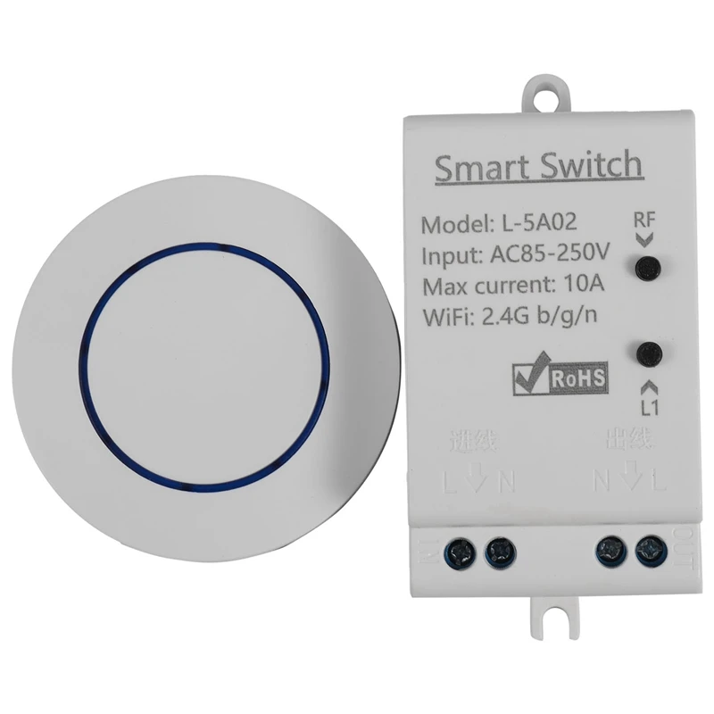 EWeLink Home Smart WiFi RF Wireless Switch Timer Voice APP Remote Control Module Work with Google Home Amazon Alexa
EWeLink Home Smart WiFi RF Wireless Switch Timer Voice APP Remote Control Module Work with Google Home Amazon Alexa