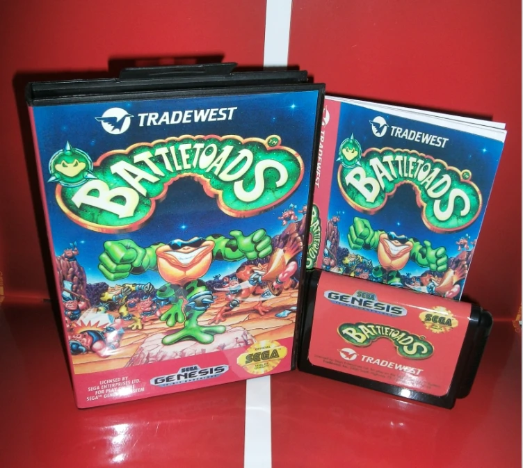 MD games card - Battletoads US Cover with Box and Manual For Sega Megadrive Genesis Video Game Console 16 bit MD card
MD games card - Battletoads US Cover with Box and Manual For Sega Megadrive Genesis Video Game Console 16 bit MD card