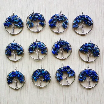 Wholesale 12pcs/lot new fashion natural Lapis Lazuli Tree of life handmade wire wrapped Pendants 30mm for jewelry marking free
Wholesale 12pcs/lot new fashion natural Lapis Lazuli Tree of life handmade wire wrapped Pendants 30mm for jewelry marking free