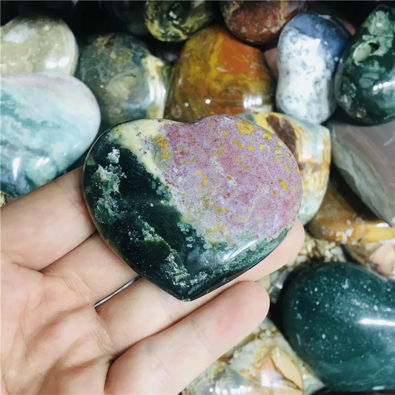 Crystals Wholesale Bulk Gemstone Natural Colorful Ocean Jasper Heart Shaped Stone For Home Decoration
Crystals Wholesale Bulk Gemstone Natural Colorful Ocean Jasper Heart Shaped Stone For Home Decoration