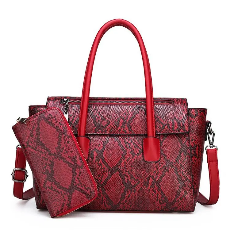 Western Style WOMEN'S Bag Top Grade Snakeskin Print Two-Piece Set Different Size Bags Simple Versatile One-Shoulder Handbag
Western Style WOMEN'S Bag Top Grade Snakeskin Print Two-Piece Set Different Size Bags Simple Versatile One-Shoulder Handbag