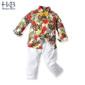 Humor Bear Boys Clothes Sets Spring & Autumn Kids Gentleman Flowers Leaves Long Sleeve Shirt + Trousers + Bow Children's Clothes
Humor Bear Boys Clothes Sets Spring & Autumn Kids Gentleman Flowers Leaves Long Sleeve Shirt + Trousers + Bow Children's Clothes