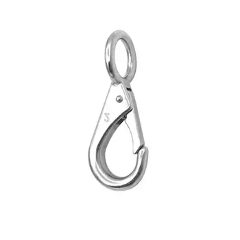 Marine Hardware Accessories 316 Stainless Steel Rigid Loaded Fixed Eye Spring Clip Snap Hook for Boat Sailing Key Chain Fitting
Marine Hardware Accessories 316 Stainless Steel Rigid Loaded Fixed Eye Spring Clip Snap Hook for Boat Sailing Key Chain Fitting