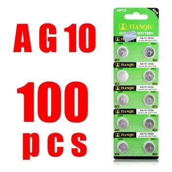100x LR1130 AG10 V10GA Cell Battery Watch Button Coin 189 389 390 LR54 Batteries 100 Pcs AG10 G10A SR1130 LR1130 390A D189 LR54
100x LR1130 AG10 V10GA Cell Battery Watch Button Coin 189 389 390 LR54 Batteries 100 Pcs AG10 G10A SR1130 LR1130 390A D189 LR54