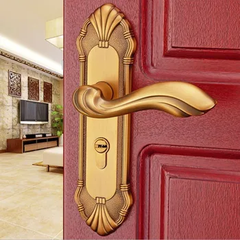 Solid wood door lock mechanical door lock zinc alloy European door lock 
Solid wood door lock mechanical door lock zinc alloy European door lock