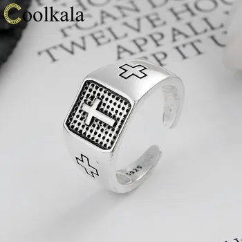 Coolkala Jewelry s925 sterling Thai silver cross punk fashion men's ring 
Coolkala Jewelry s925 sterling Thai silver cross punk fashion men's ring