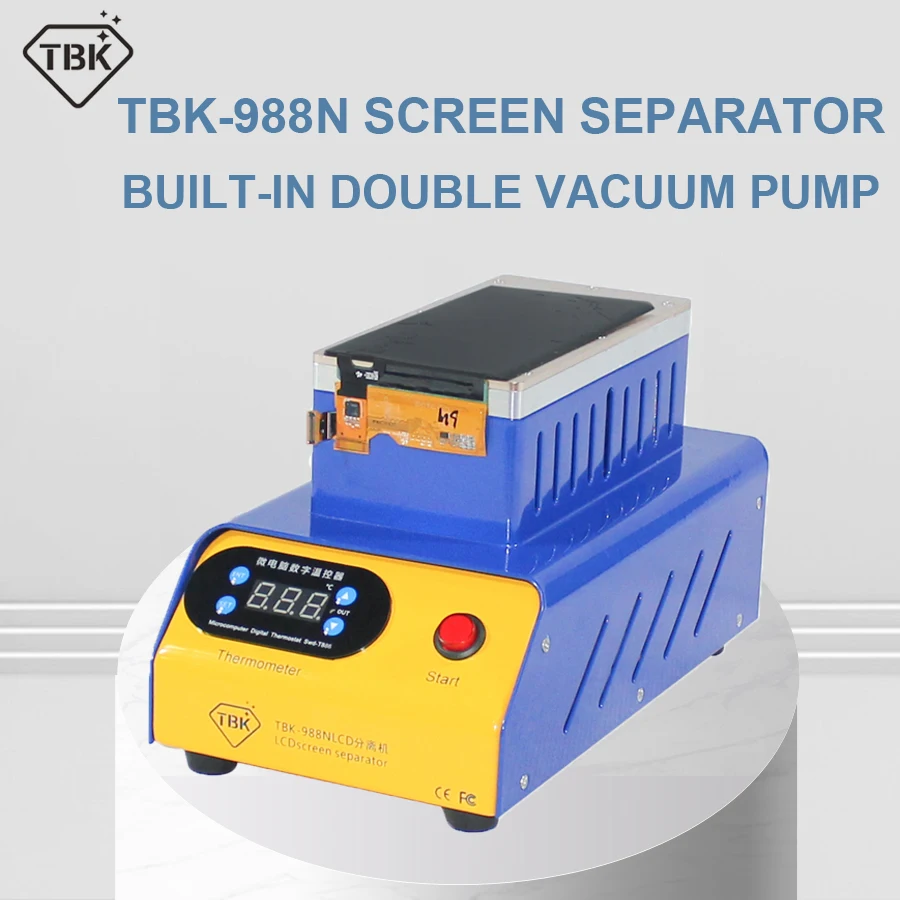 newest TBK-988N Built-in double vacuum pump lcd screen separate machine for Straight screen edge Curved screen high quality
newest TBK-988N Built-in double vacuum pump lcd screen separate machine for Straight screen edge Curved screen high quality
