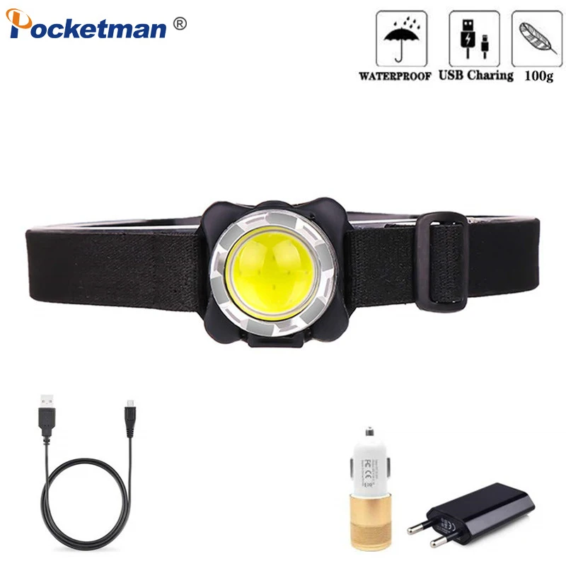 Bright handfree Headlight COB LED Usb Rechargeable Headlamp Built-in Battery Head Light Waterproof Head Torch White Red Light
Bright handfree Headlight COB LED Usb Rechargeable Headlamp Built-in Battery Head Light Waterproof Head Torch White Red Light