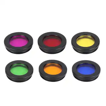 6 Colors 1.25 Inch Colorful Astronomical Telescopes Eyepieces Screw Thread Filter Kit with Storage Box
6 Colors 1.25 Inch Colorful Astronomical Telescopes Eyepieces Screw Thread Filter Kit with Storage Box