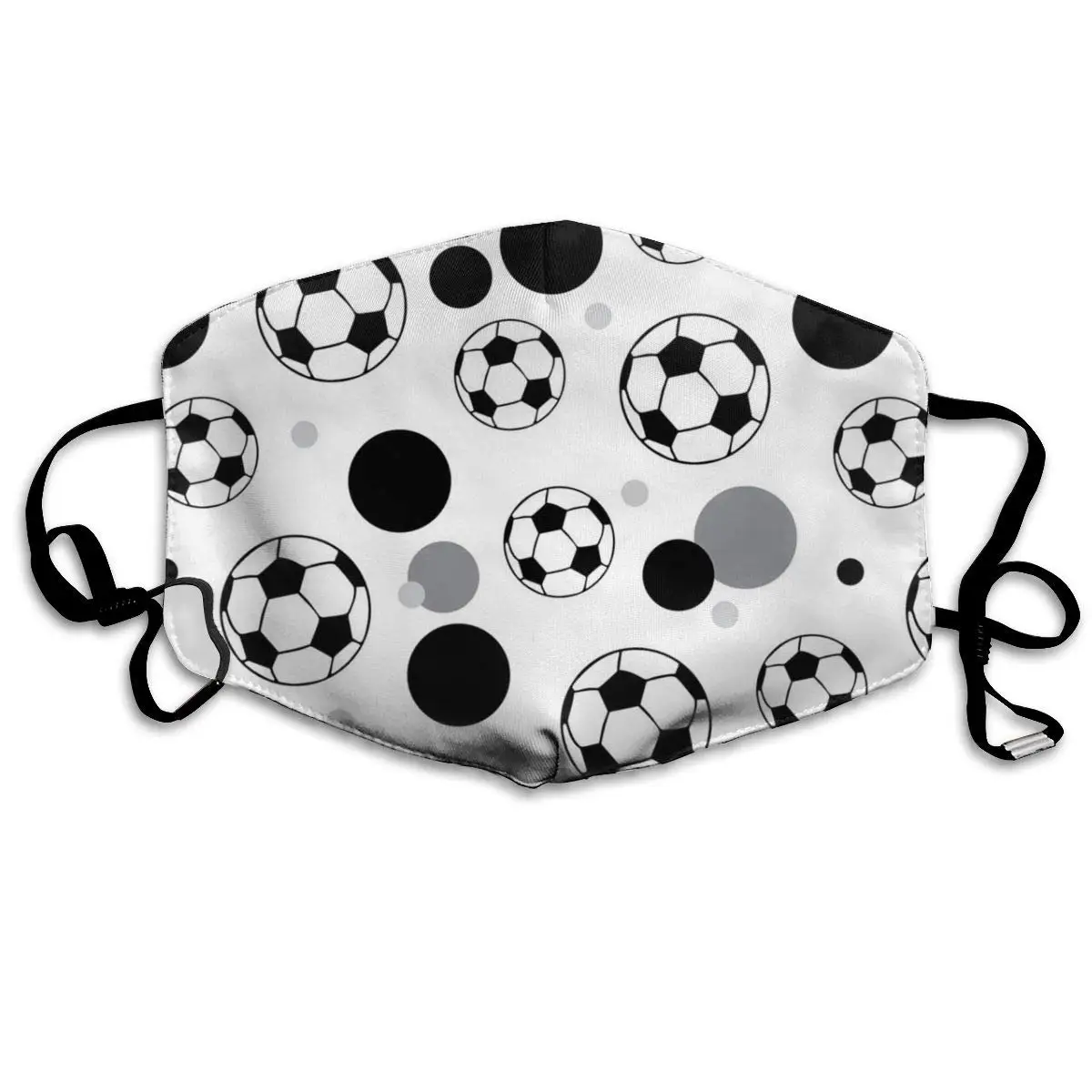 Face Mask Soccer Ball Grey Black Customized Cycling Half Face Earloop Dust Mask For Women
Face Mask Soccer Ball Grey Black Customized Cycling Half Face Earloop Dust Mask For Women