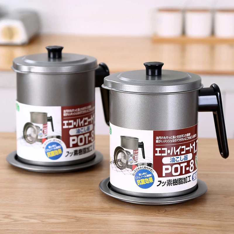 Stainless Steel Oil Filter Pot Strainer Oil Pot 1.4 L large capacity filter oil Separator Storage Tank Kitchen Tools Oil Bottle
Stainless Steel Oil Filter Pot Strainer Oil Pot 1.4 L large capacity filter oil Separator Storage Tank Kitchen Tools Oil Bottle