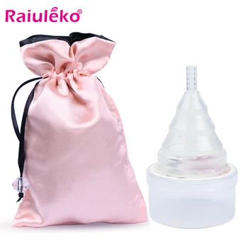 

Free Shipping 1pc Feminine hygiene products vagina care / lady menstrual cup / alternative tampons medical silicone cup R-191