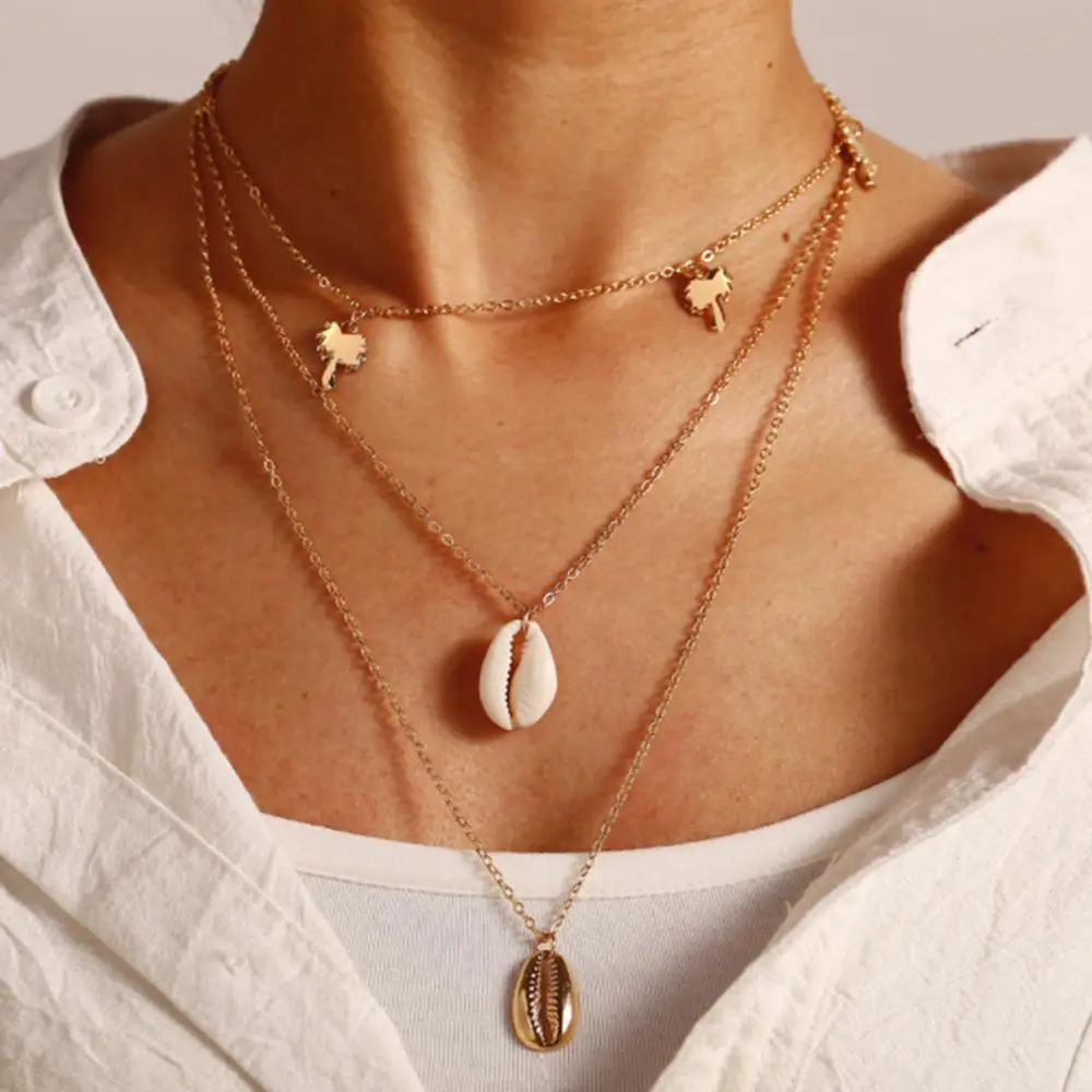 New Arrival Fashion Bohemian Multi-Layer Natural Shell Pendant Necklace Pearl Necklace For Women Girls Creative Jewelry
New Arrival Fashion Bohemian Multi-Layer Natural Shell Pendant Necklace Pearl Necklace For Women Girls Creative Jewelry