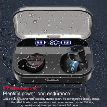 TWS Wireless Earphone Bluetooth 5.0 Earphones Power Display HiFi Headphone Sport Stereo Cordless Earbuds Headset Charging Box
TWS Wireless Earphone Bluetooth 5.0 Earphones Power Display HiFi Headphone Sport Stereo Cordless Earbuds Headset Charging Box