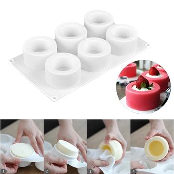 3d Silicone Mold 6 Holes Pudding Cupcake Art Cake Mould Baking Pastry Mousse Chocolate Mold Cake Tools
3d Silicone Mold 6 Holes Pudding Cupcake Art Cake Mould Baking Pastry Mousse Chocolate Mold Cake Tools
