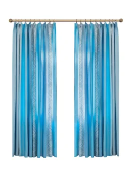Mediterranean Blue Curtains for Living Room Bedroom Gradient Color Curtain with Stripes Cotton Linen Drapes Customized Blinds
Mediterranean Blue Curtains for Living Room Bedroom Gradient Color Curtain with Stripes Cotton Linen Drapes Customized Blinds