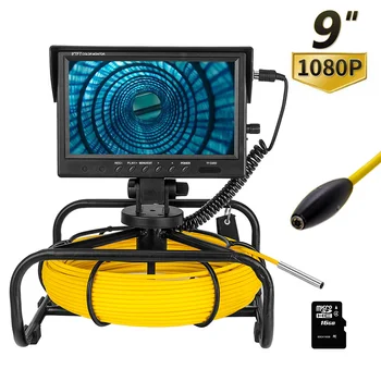 9 Inch 1080P 6.5mm Pipe Inspection Video Camera Drain Sewer Pipeline Industrial Endoscope Camera with Meter Marking 16GB
9 Inch 1080P 6.5mm Pipe Inspection Video Camera Drain Sewer Pipeline Industrial Endoscope Camera with Meter Marking 16GB