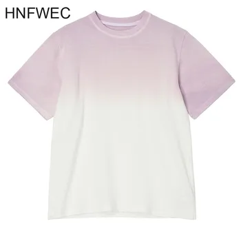 Spring Summer 2020 Women Gradual Color Purple Temperament T-shirt New Round Neck Short Sleeve Fashion Tide V829 
Spring Summer 2020 Women Gradual Color Purple Temperament T-shirt New Round Neck Short Sleeve Fashion Tide V829