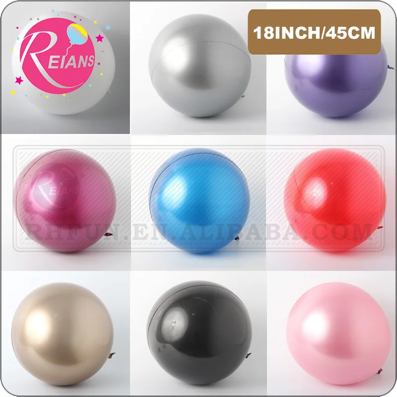 18inch Metal Round Bubble BoBo Balloon Birthday Party Decoration Helium Wedding Metallic Orb Supplier | Дом и сад