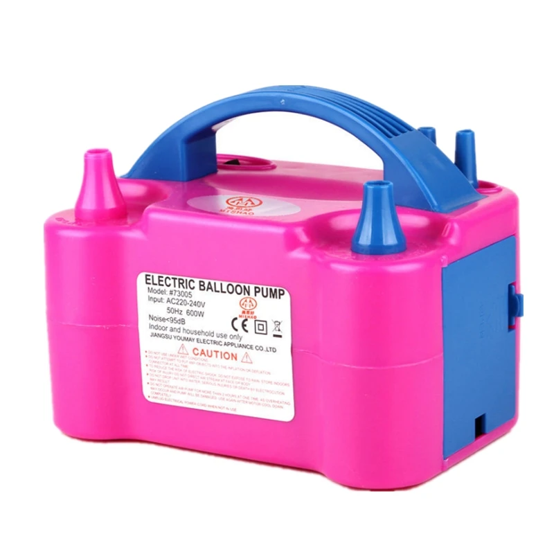 Electric Balloon Pump 220V High Power Two Nozzle AC Inflatable Pump Air Blower High Quality Balloon Inflator Portable
Electric Balloon Pump 220V High Power Two Nozzle AC Inflatable Pump Air Blower High Quality Balloon Inflator Portable