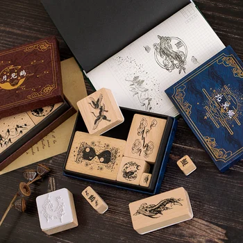 Crane 6Pcs\DIY Cute Creative Fun Personality Vintage Wood Stamp Seal Diary Calendar Scrapbook Student Stationery Office Supplies
Crane 6Pcs\DIY Cute Creative Fun Personality Vintage Wood Stamp Seal Diary Calendar Scrapbook Student Stationery Office Supplies