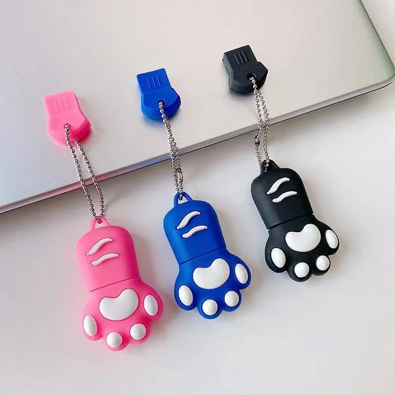 Высокоскоростной USB-флеш-накопитель в виде милых кошачьих лап флеш-накопитель 128