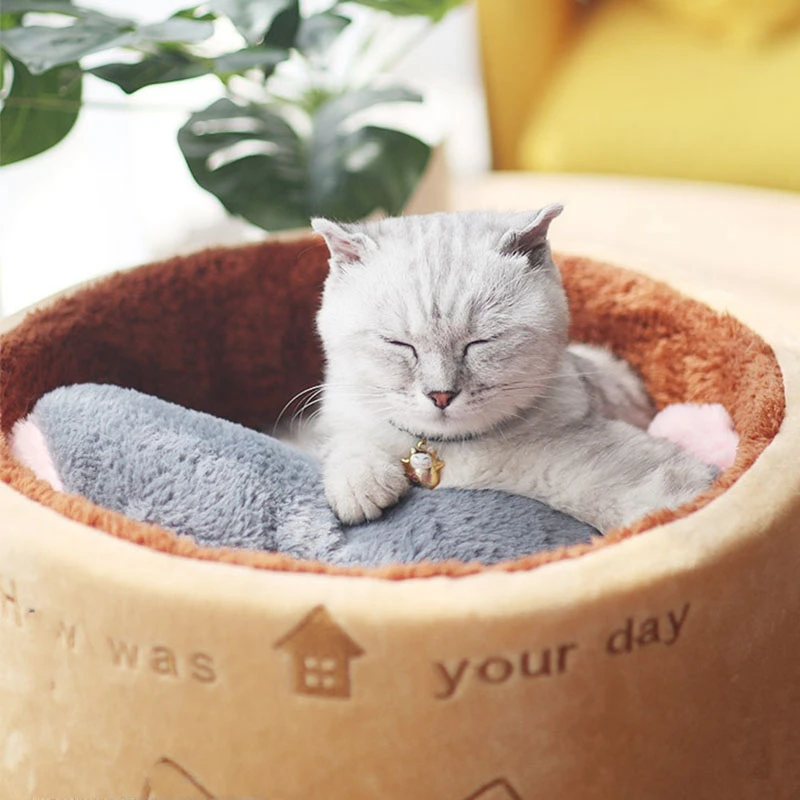 Warm Cat Bed Cute House Round Bed Foldable Dog Sleeping Mat Pad Nest Kennel Pet Cushion Puppy Kitten Nest Shell Hiding Autumn Wi
Warm Cat Bed Cute House Round Bed Foldable Dog Sleeping Mat Pad Nest Kennel Pet Cushion Puppy Kitten Nest Shell Hiding Autumn Wi
