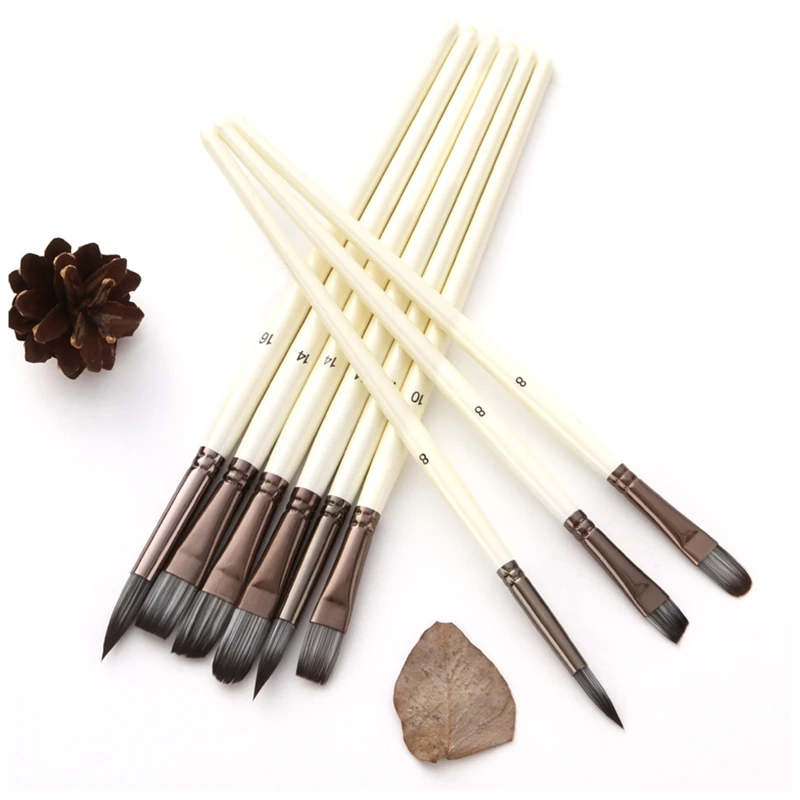 24pcs Nylon Hair Wooden Handle Watercolor Paint Brushes Pen Scraper Scrubbing 
24pcs Nylon Hair Wooden Handle Watercolor Paint Brushes Pen Scraper Scrubbing
