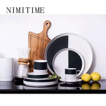 NIMITIME Nordic Ins Net Red Grid Ceramic Tableware Western Dishes Dishes Light Luxury European Household Tableware Set
NIMITIME Nordic Ins Net Red Grid Ceramic Tableware Western Dishes Dishes Light Luxury European Household Tableware Set